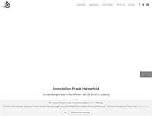 Tablet Screenshot of immobilien-hahnefeld.de